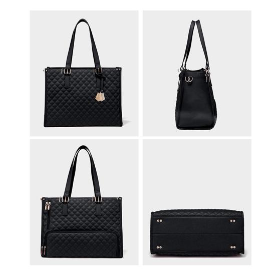 Сумка-тоут 2 в 1, сумка для ланча для женщин, сумка для ланча для ноутбука 15,6 дюйма, большая сумка с отделением для ланча, вместительная рабочая сумка для офиса, колледжа