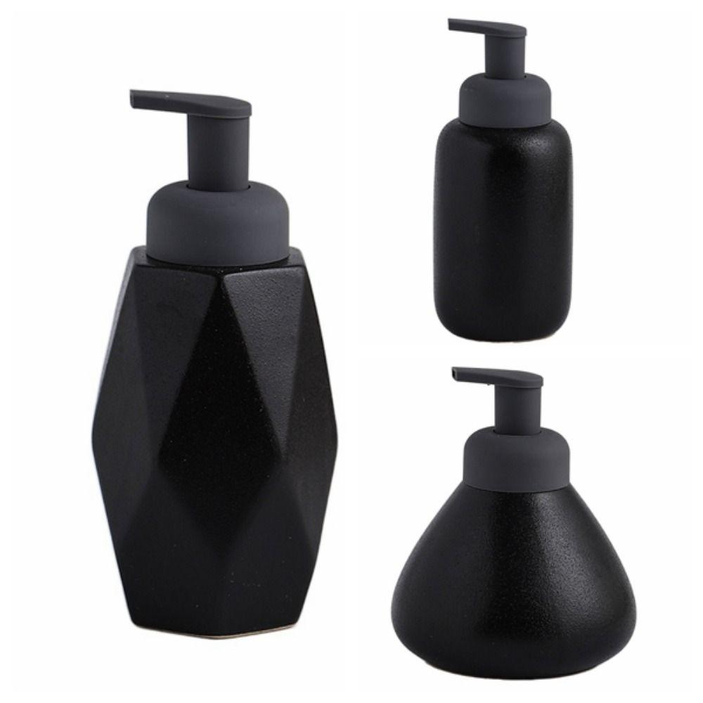 Speckled Matte Foaming Liquid Soap Dispenser Ceramic Foamer Sparkling Bottle Hotel