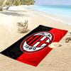 Пляжное полотенце с принтом AC Milan, Большое, Мягкое, Быстросохнущее, для Пляжа, Кемпинга, Плавания