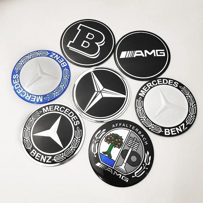 C200 E200 New 2025 For Mercedes Benz 56mm 60mm 65mm 75mm Car Wheel Center Hub Cap Emblem Sticker For Mercedes Benz W204 W205 W21