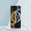Прозрачный чехол для телефона Samsung Galaxy A16 A14 A12 A22 A24 A42 A02 A03S A06 A20 A30 A40 Мягкий TPU чехол с рисунком Солнце Луна Звезды