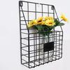 Simple Iron Grid Book Shelf Home Wall Decoration Wall Newspaper Magazine Storage Shelf Wall Shelves Wrought Iron
