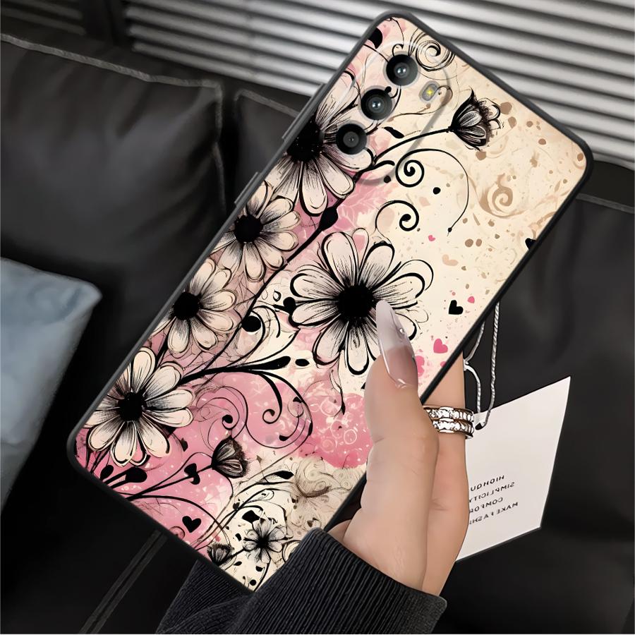 Ретро Цветочный Чехол для Motorola Moto G50 G32 G51 G73 Edge 20 Pro 30 Lite G52 G53 G30 G71 G22 Edge40 G60s Чехол для Телефона