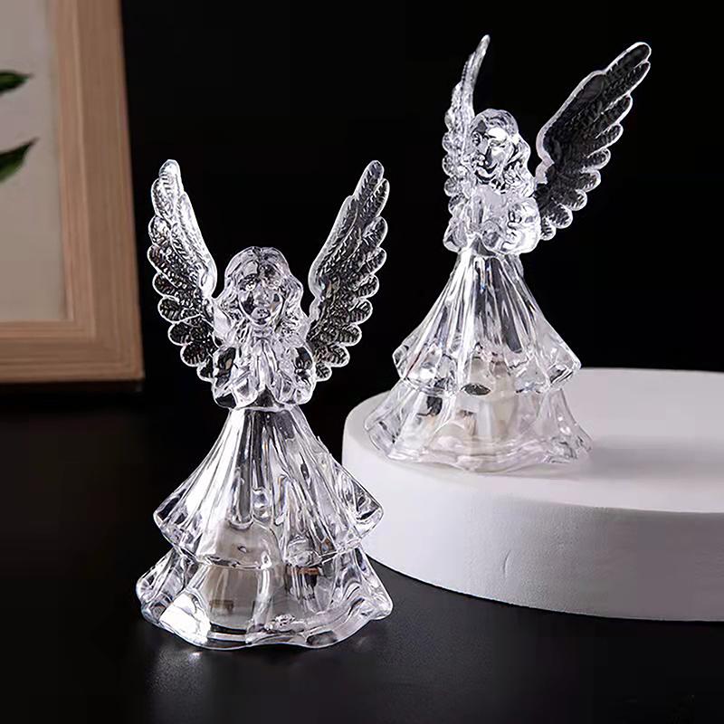 Bedside Lamp Colorful Wings Decoration Angel Style Desktop Night Lamp
