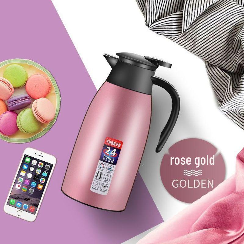 304 Stainless Steel 2L Thermos Flask Kettle - Large Capacity Hot Water Bottle