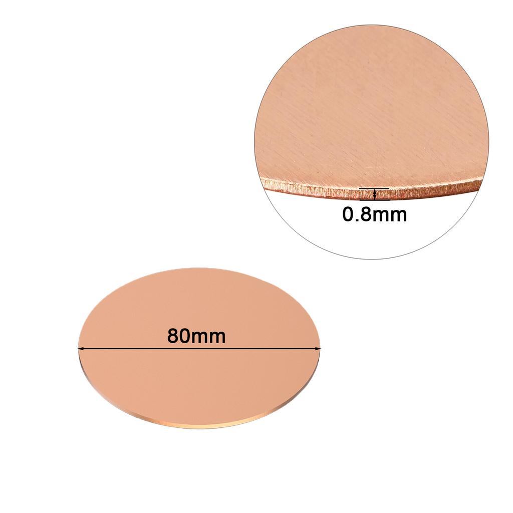 Pure Coppers Disc, Round Plate, Thickness 0.1mm-5mm, Diameter 30mm 31mm 32mm 33mm 34mm 35mm-50mm