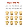 10pcs and 12pcs Main Jet M5 For Dellorto SHA SHB UA UB PHBG  VHB-CS VHBT-CS #30-135 PHBG CarburadorJet Kits Carburetor Gicleur