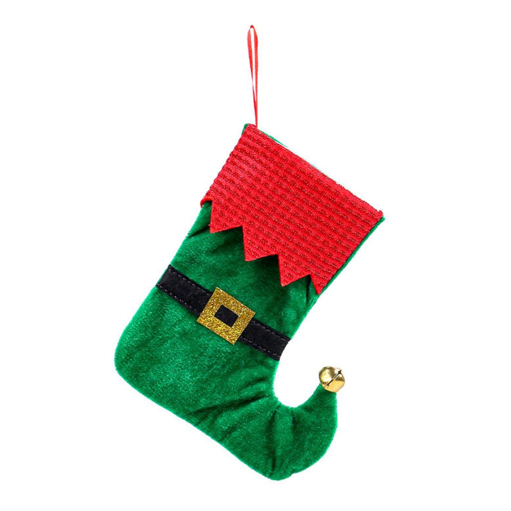 Рождественская атмосфера украшение Санта Рождественский носок подарочный мешок мешок для конфет