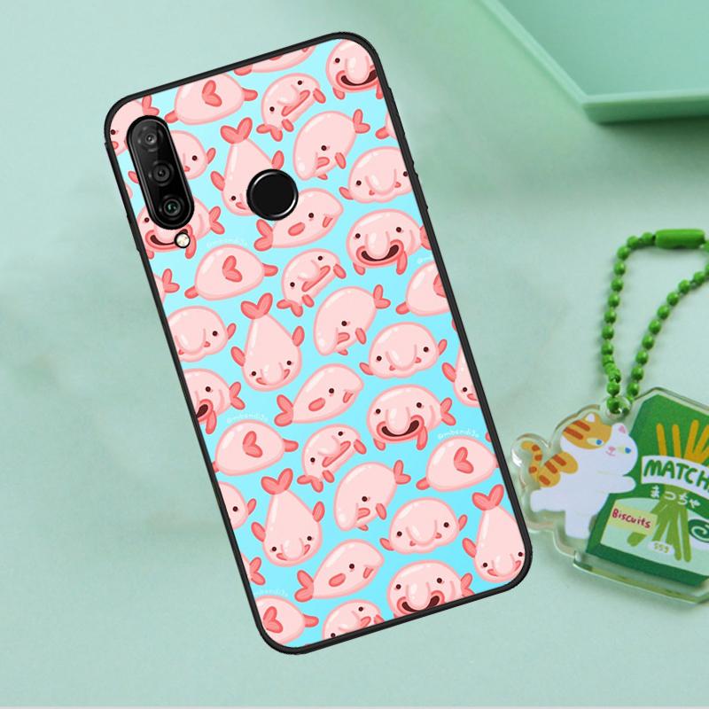 Милый рыбо-капля Для Huawei Nova 12i 12s 7i 8i 11i 9 10 SE Y90 Y60 Y70 Y72 Y61 Y91 P30 P40 Lite P60 Pro Чехол