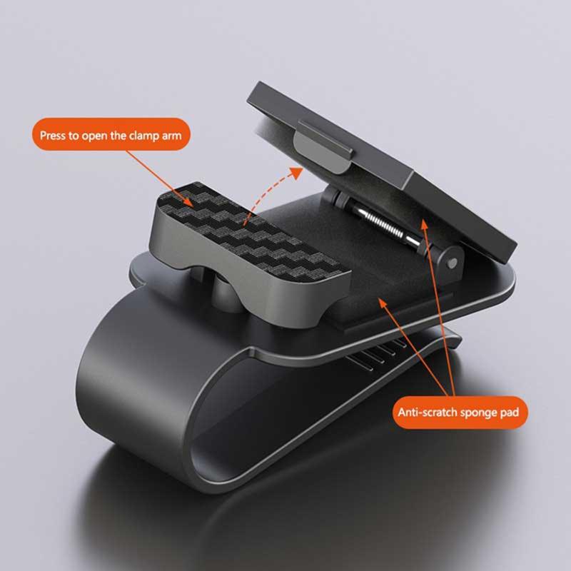 Car Sun Visor Sunglasses Clip Stable Eyeglasses Hanger Multifunctional Card Ticket Organizer Interior Storage Clip Car Accessori