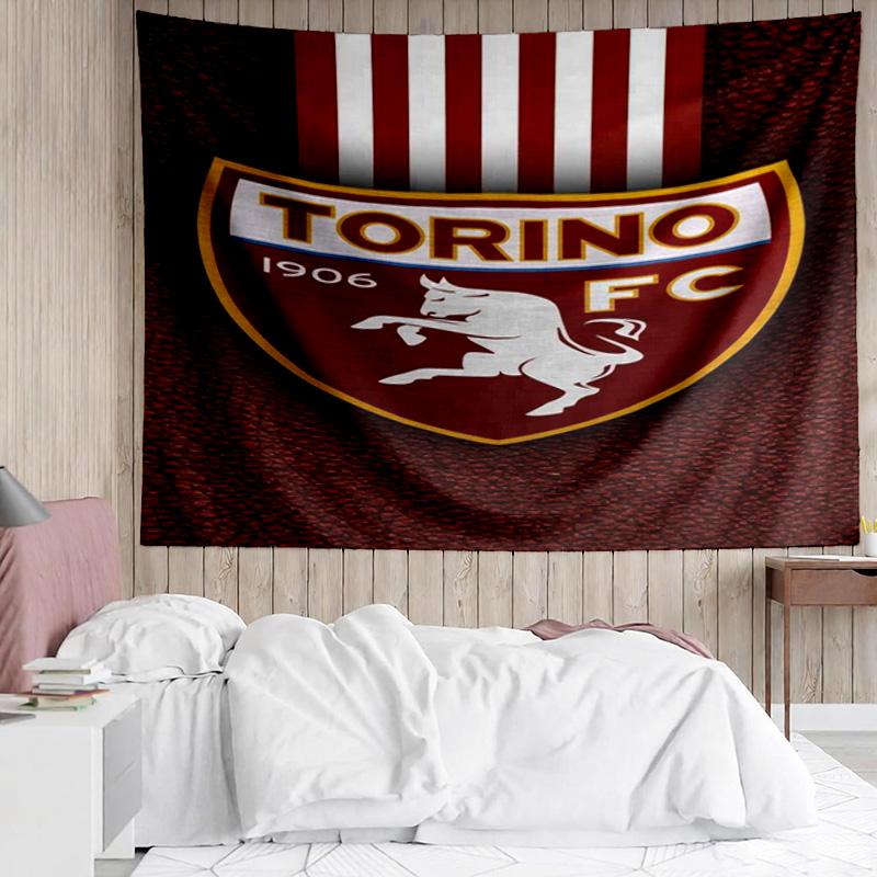 Torino Fc Crest Design Tapestry Accessories Playroom Tapestry, for Bedroom,Livingroom, dormitory Room Wall Decor Fan Birthday Gifts