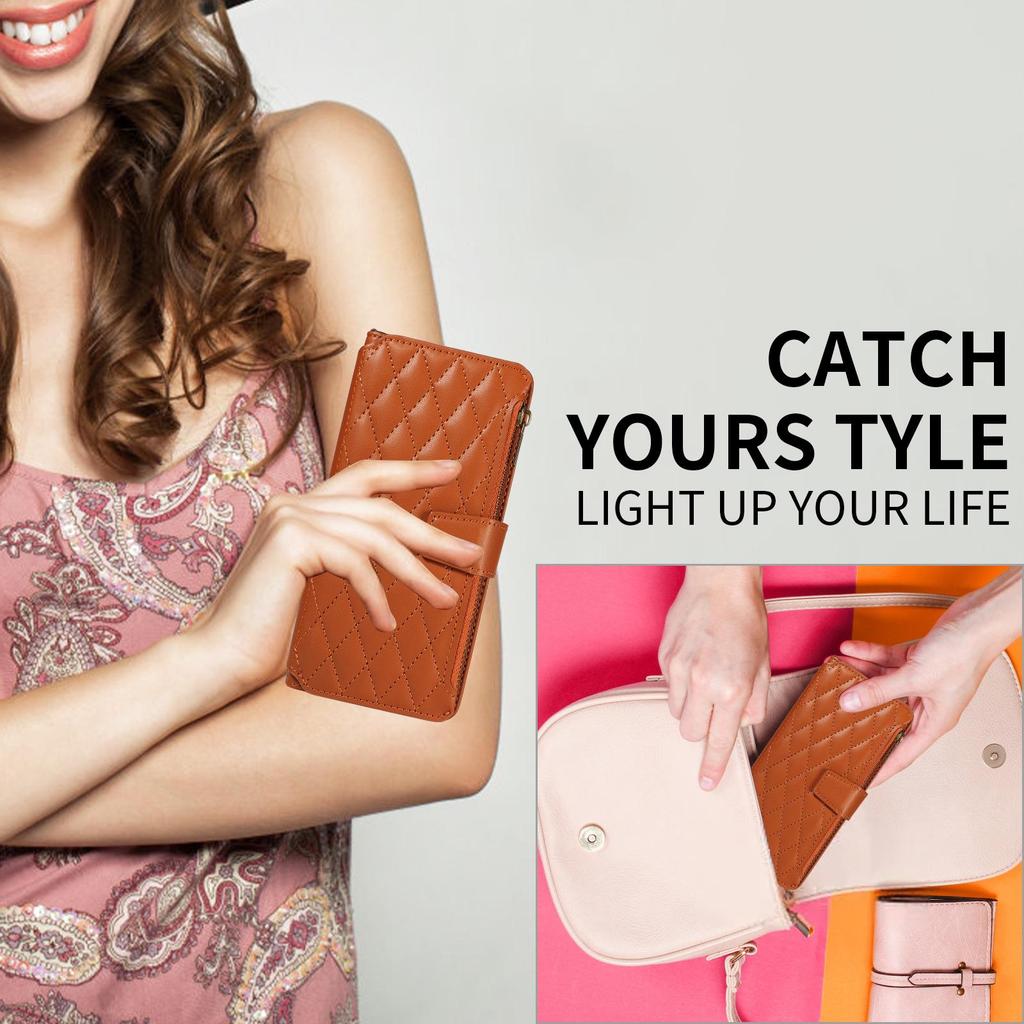 Защитный кожаный чехол-книжка с застежкой-молнией для Sony ACE III и Xperia 10 VI/1 IV