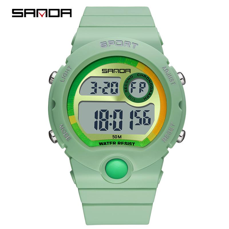 Sanda Men's Stylish Multi-Functional Electronic Outdoor Waterproof Wristwatch