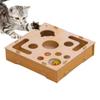 Кошачья пилка для ногтей Коробка для обогащения Деревянный коврик для обогащения Лабиринт с мячиком-колокольчиком Кошачья пилка для ногтей Для собаки Домашнего питомца Котенка Щенка Кролика Домик для игры