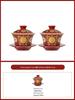 Красный эмалированный набор: миска и палочки для новобрачных: Подарок на китайскую свадебную чайную церемонию