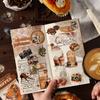 40pcs/pack lace coffee series creative retro aesthetic PET stickers DIY diary handmade scrapbook decorative stickers