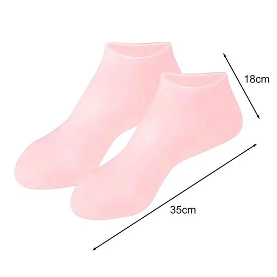 1 Pair Protective Foot Covers Crack Resistant Softened Calluses Keratinized Foot Sleeves Beach Socks Anti-Dry Cracking Foot Film Protectors