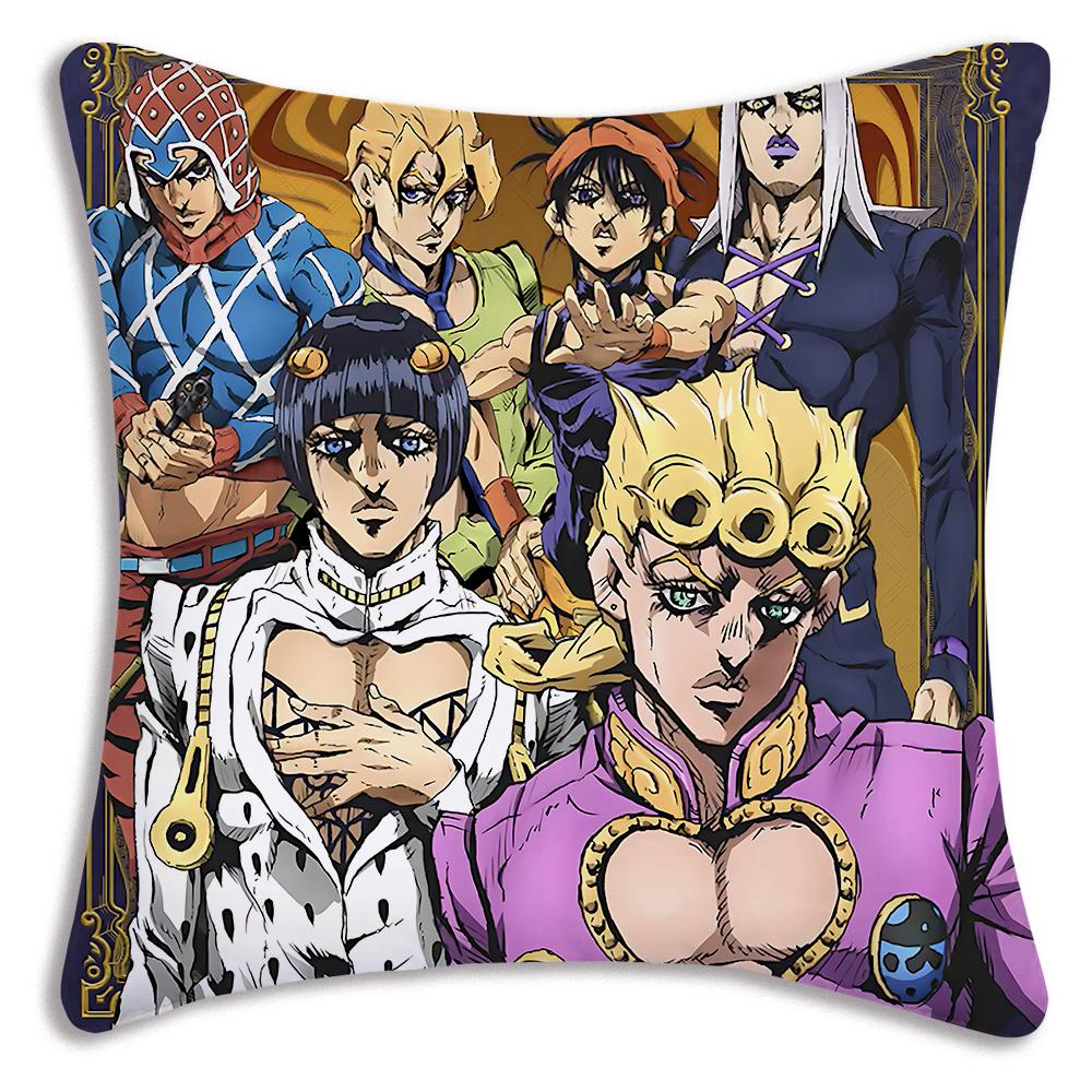 Милые наволочки JoJo's Bizarre A-Adventure Мультяшные Декоративные для Дивана Дома Двусторонняя Печать Короткий Плюш Милая Наволочка