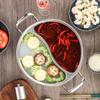 Горшок для горячего из нержавеющей стали с двумя вкусами, без запаха, большой емкости