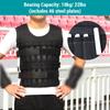10kg Weighted Workout Vest Exercise Training Vest Steel Plates Fitness Training Running Weight Vest