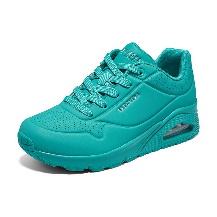 Skechers Uno Soda Butterfly Удобные Универсальные Низкие Повседневные Кроссовки Женские Светло-Зеленый 73690-TURQ