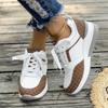 Thick Soled Lace Up Casual Sports Shoes Low Top Plus Size Women's Running Shoes 36-43
