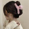 Winter Plush Hair Claw Elegant Acrylic Hairpins Women Hair Clip Barrette Crab Headwear Girls Hair Accessories
