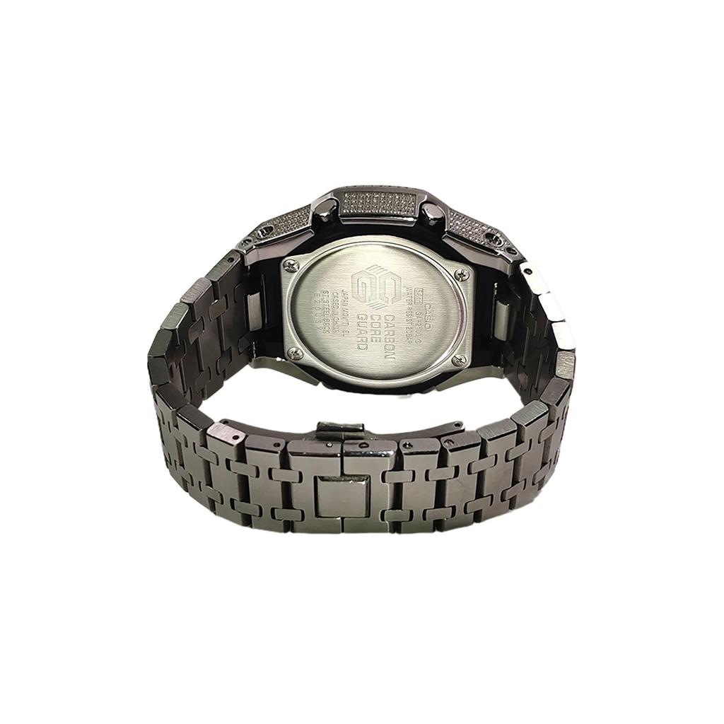 Casio Мужские часы Casio G-Shock GA-2100-2A2 Серия с аналоговым и цифровым дисплеем Синие(Watch3--)