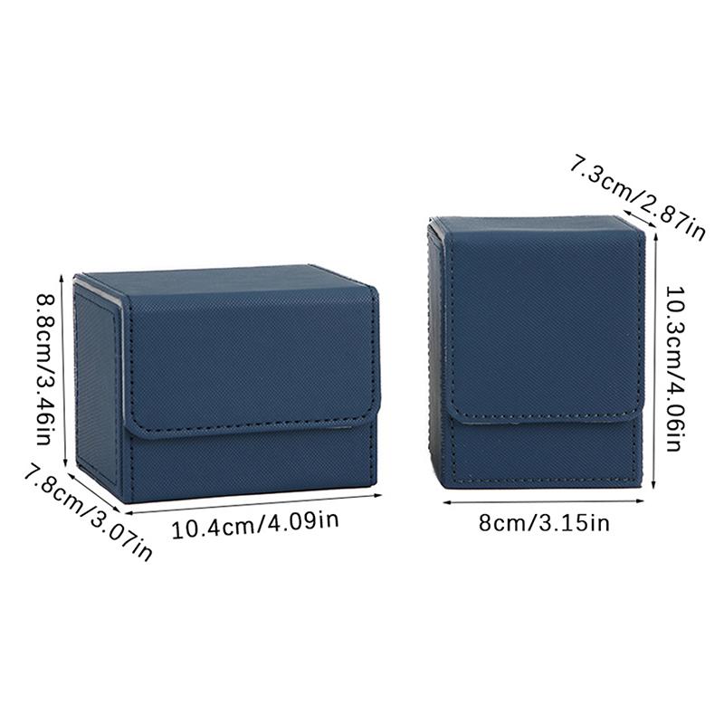 Коробка для коллекционных карточек, прочный контейнер для хранения карт, коллекционный футляр для игровых карт, вмещает 80+ или 100+ карт