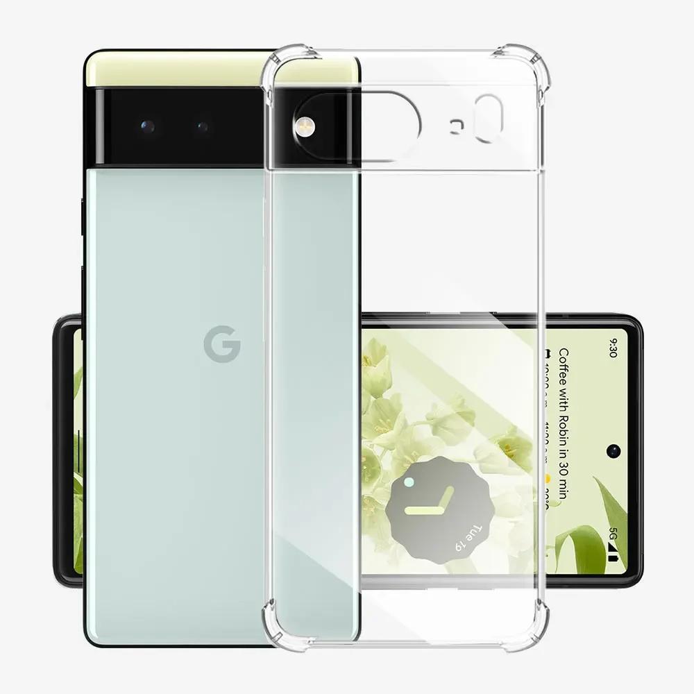For Google Pixel 6 Pro 6A Case Clear Silicone Soft Phone Case For Pixel 6A Pixel 6Pro Transparent Shockproof Protect Back Cover