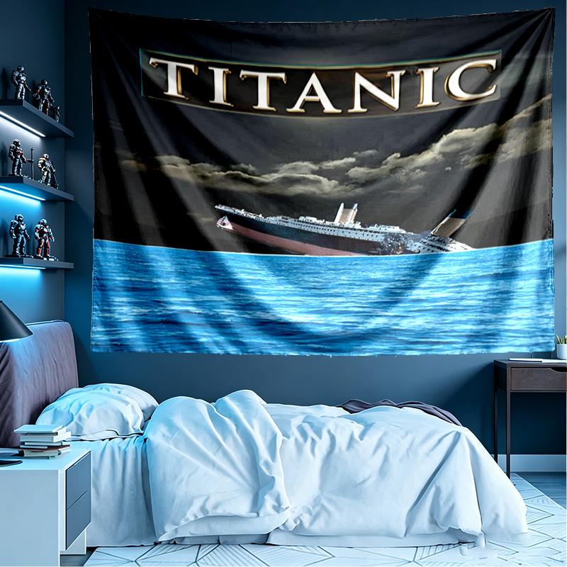 RMS Titanic Print Tapestry, Lightweight Wall Hanging, for Bedroom, Dorm, Living Room, Home Art Decor, Birthday Christmas Gift for Friends