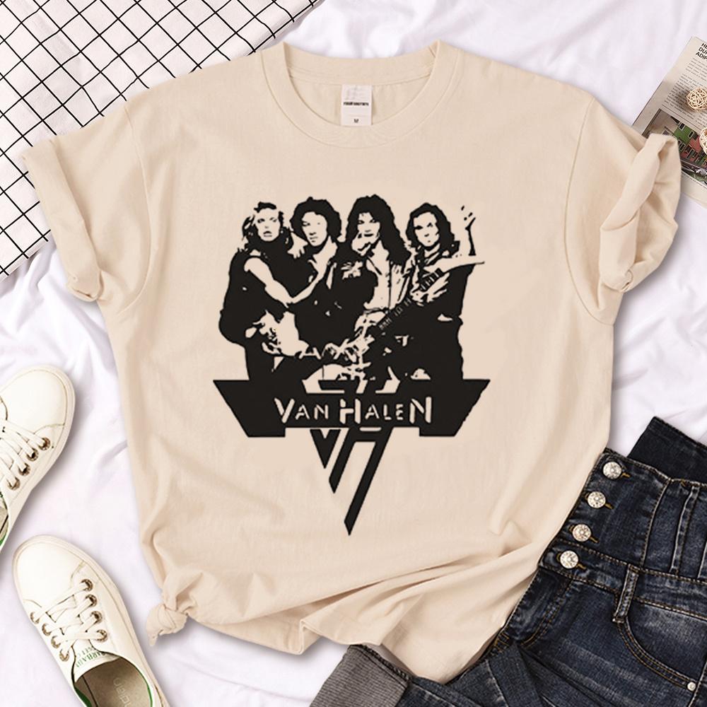 Van Halen tshirts Women summer Japanese streetwear tshirts girl y2k clothing