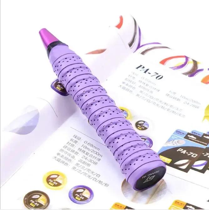 10 шт. дышащие 0,75 мм напульсники для теннисной ракетки, противоскользящая перфорированная впитывающая лента для ручек, накладки для бадминтона