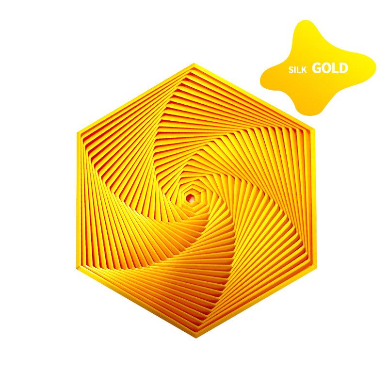 1 шт. Шестиугольное фрактальное кольцо Спиральное изменение Игрушки 3D-печать Фрактальный Шестиугольник Игрушка для снятия стресса