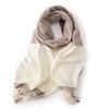 Winter Tassels Color-blocked Scarves Woman Plaid Warm Korean-style Elegant Shawl Faux Cashmere Couple Neck Warmer Pashmina