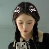 Fashionable Bead Chain Hair Clip with Star Embellishment Statement Hair Ornament