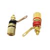 4mm Binding Post Banana Plug Speaker Terminals Binding Post Banana Plug Connection Clamp Gold Plated Easy Installation