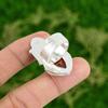 Natural Carnelian 925 Silver Statement Skull And Bone Adjustable Ring For Girls