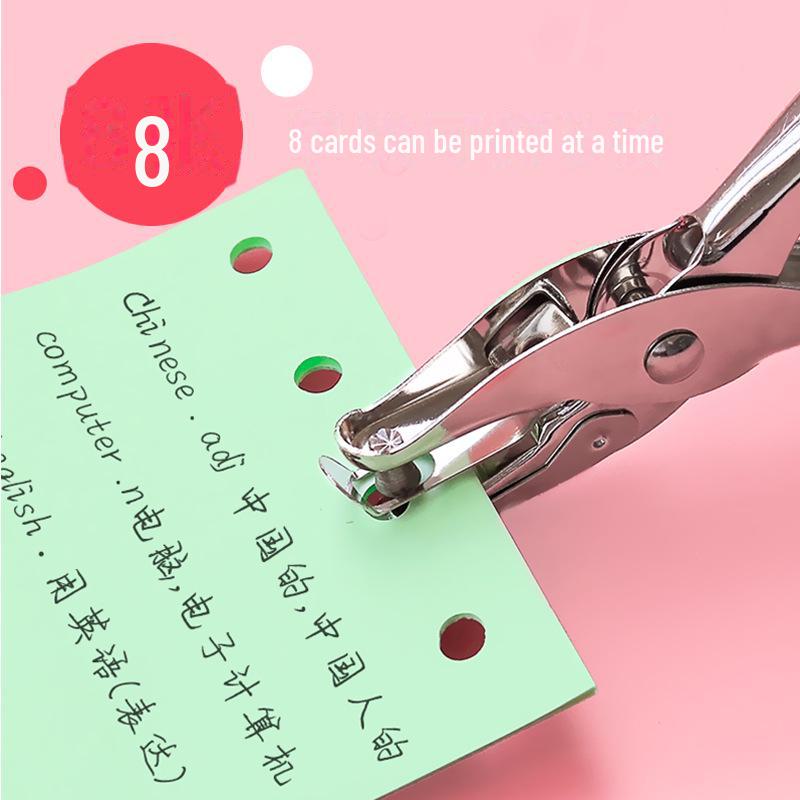 Дырокол с круглыми отверстиями для переплета картона и бумаги