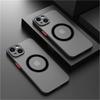 Магнитный чехол Magsafe для iPhone 16 15 14 13 12 11 Pro Max Plus mini Черный Матовый Бронированный Ударопрочный Ультратонкий Задний Чехол