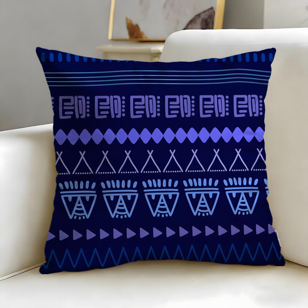 Creative Print Cushion Cover Soft EasyWash Pillow Case Versatile for Couch Bed Travel and Office