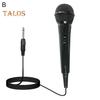 Wired Dynamic Microphone Plug-Play Universal Cardioid Dynamic Vocal Mic with Long Cable Karaoke Singing Machine Accessories