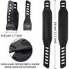 2Pairs Adjustable Fitness Bike Pedals Detachable Toe Pedal Straps Belts  Home or Gym