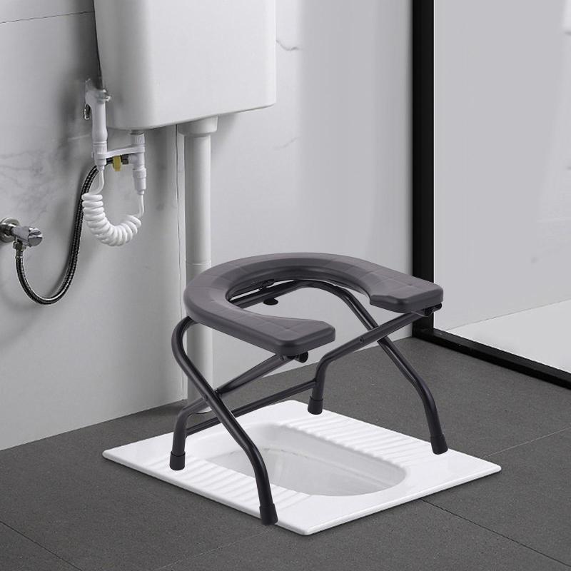 30см/38см Стул для душа Сверхпрочный Нержавеющая сталь Стул для туалета Сиденье Бытовой Портативный Сиденье для туалета для пожилых