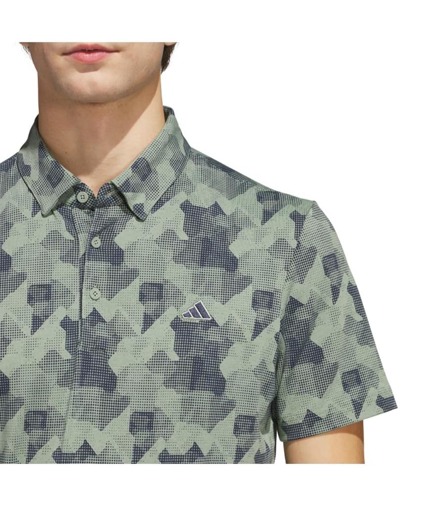 Футболка с коротким рукавом и градиентным графическим принтом Adidas Golf Beyond the Course для мужчин, темно-синяя/белая