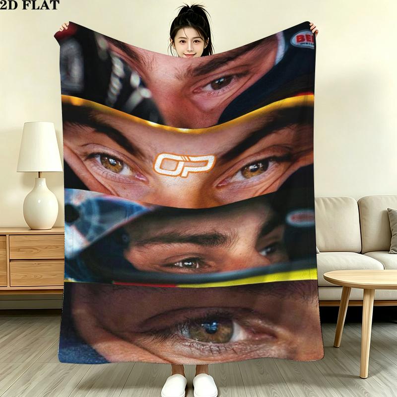 F1 Cars Print Flannel Blanket, High quality Comfortable for All Seasons, Home Decor, Warmth and Comfort, Perfect for Christmas Gifts
