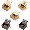 Birthday Suitable Gifts You are My Sunshine Music Box Hand-Cranked Musical Boxes Black Engraved