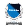 FSNK8 Для Skoda 3D Металлическая Наклейка Значок На Крыло Кузова Багажник Аксессуары VRS Superb Yeti Octavia Enyaq Rapid Karoq Derivati