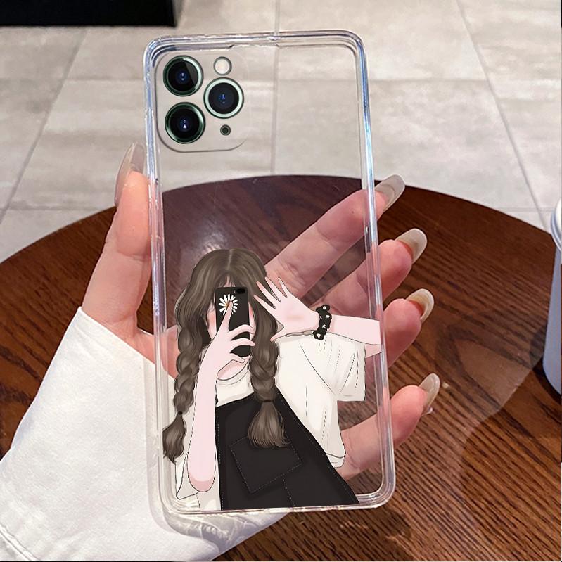 Чехол для iPhone 11 Pro 5,8" Чехол iPhone 11 Pro Max 6,5" Чехол Роскошный Милый Сердце Любовь Кролик Смешной Прозрачный Мягкий ТПУ Чехлы для Телефона