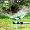 1 шт. Садовый разбрызгиватель, вращающийся газонный разбрызгиватель для двора, 360 градусов, автоматическая вращающаяся трехвилочная головка разбрызгивателя, роторный разбрызгиватель для орошения